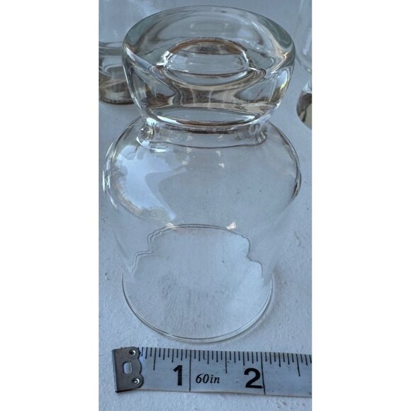 Set of 9 Clear Stout 6 oz. Collectible Drinking Glasses 4" Tall - Picture 9 of 9